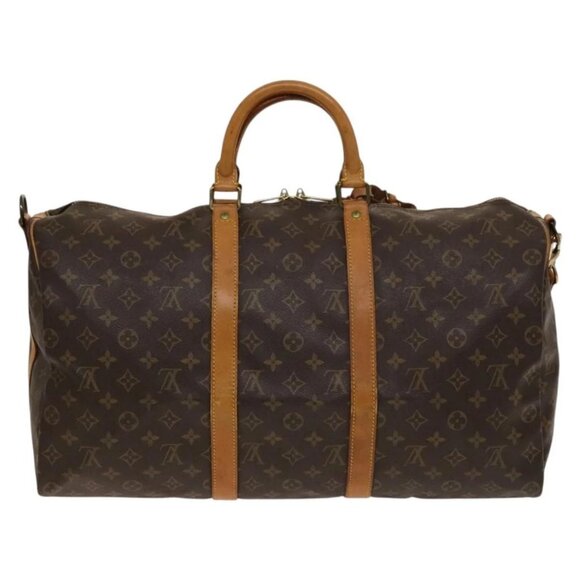 LOUIS VUITTON Monogram Keepall Bandouliere 50 Boston Bag M41416 LV Auth 137509 - Picture 3 of 16